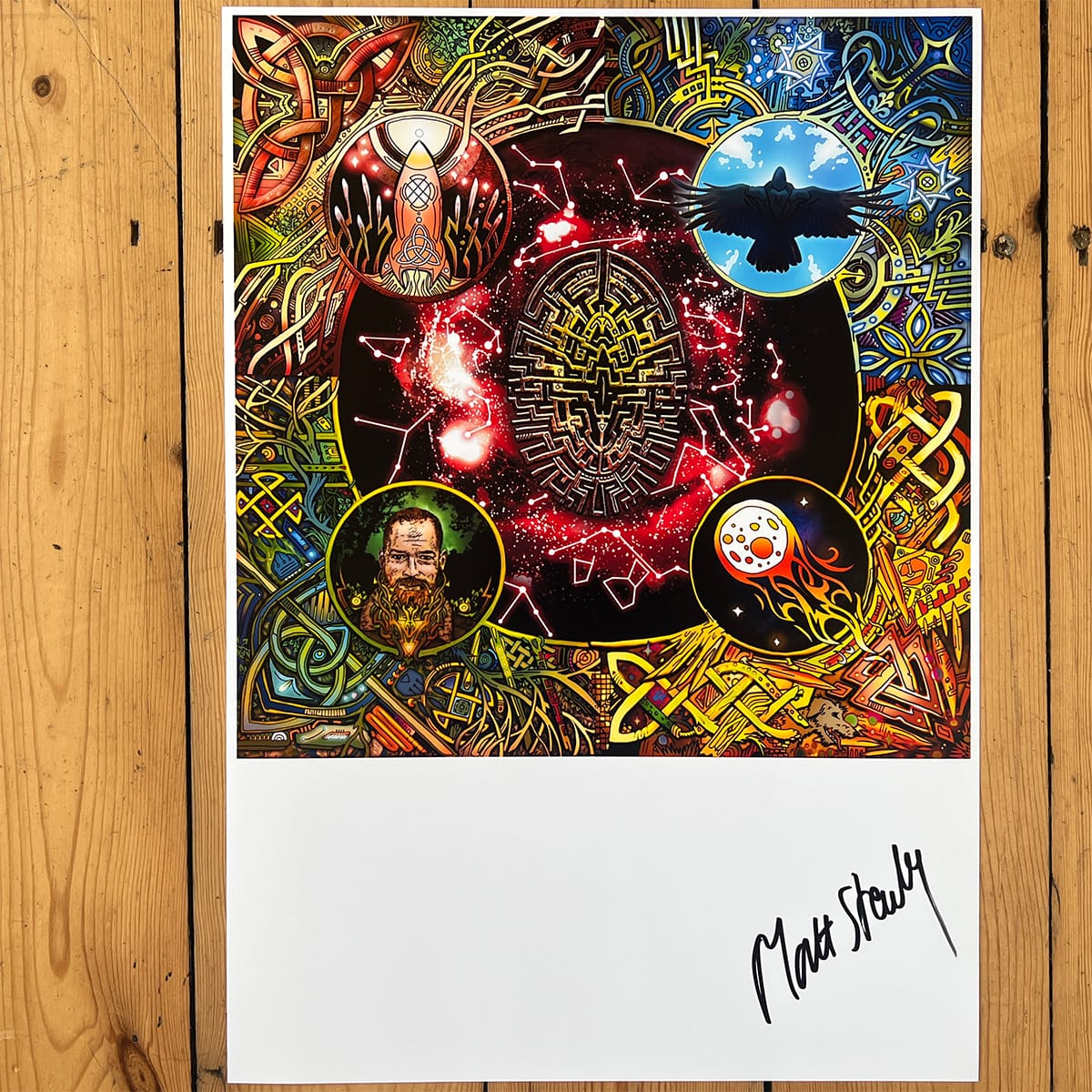 Flight of the Raven Crowdfunding Art A3 glossy signed artwork print