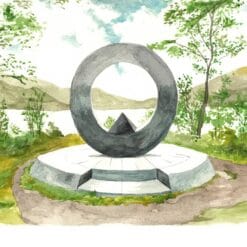 Cairn Watercolour #2 - Rowardennan - A4 glossy Print