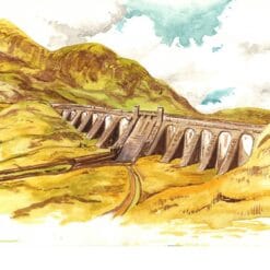 Cairn Watercolour #5 - Lochan Na Lairage - A4 glossy Print