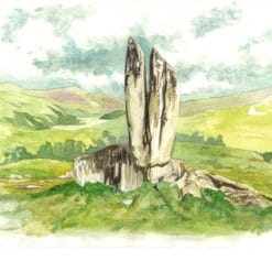Cairn Watercolour #6 - Fionn's Rock - A4 glossy Print