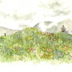 Cairn Watercolour #7 - Rannoch Moor - A4 glossy Print